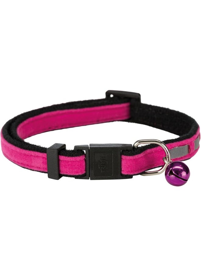 Trixie - Safer Life Cat Collar, Adjustable Nylon Collar Belt For Cats, Contains Reflective Straps To Improve Visibility Fits All Breed, Get Any 4 Random Colors - (Pack Of 4) - Image 1