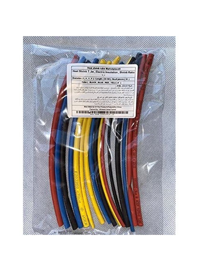 WOER Heat Shrink Tube - ( 3 - 4 - 5 - 6 ) Mm Inner Diameter - 20 Cm - 16 Pieces - Image 1