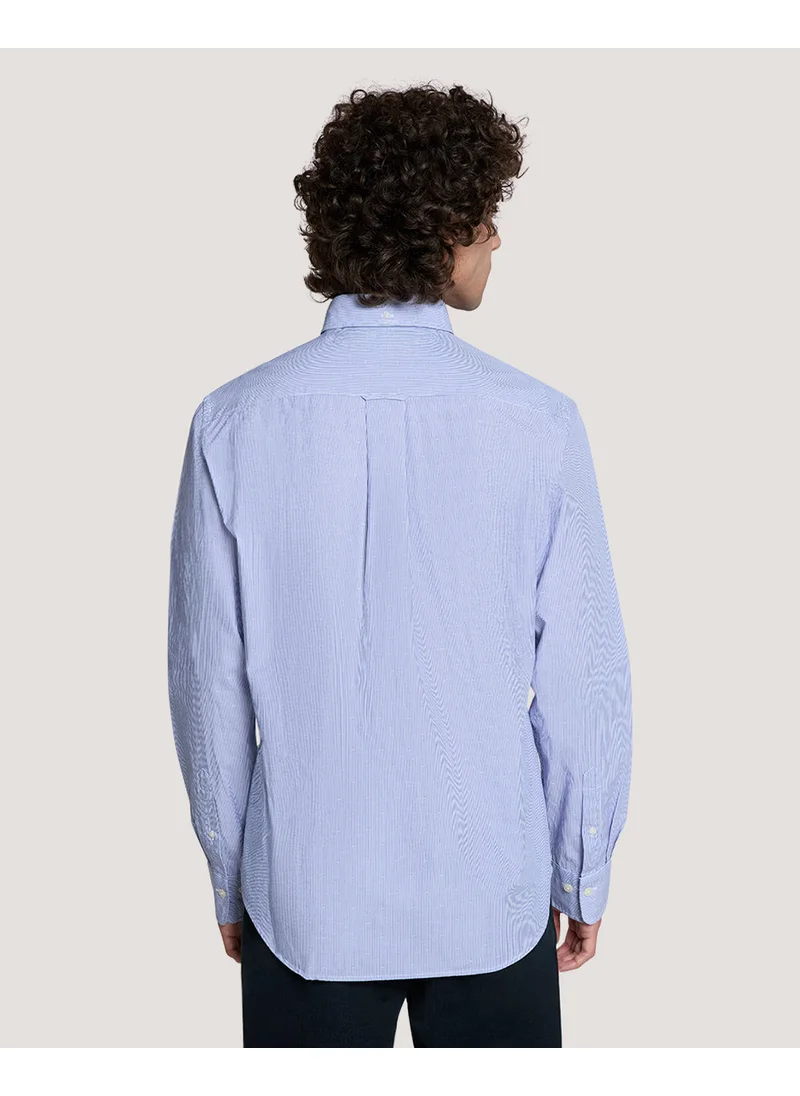 GANT Gant Regular Fit Striped Dobby Dot Shirt