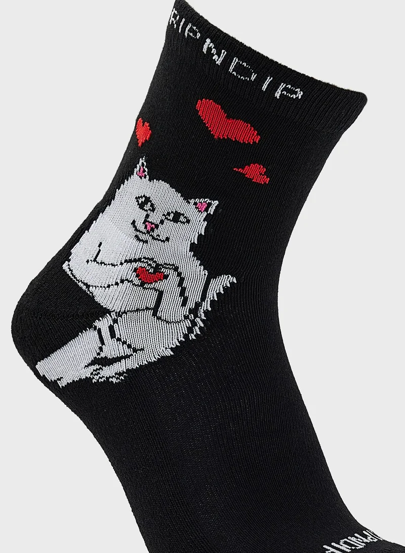 RIP N DIP Nermal Love Mid Socks