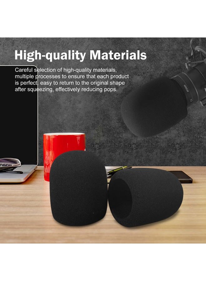 boseen Mic Cover Foam Microphone Windscreen 2PCS Pop Filter for AT2020, AT2020USB+, AT2020USBi, AT2035, AT2050 Recording Condenser Microphones - Image 2
