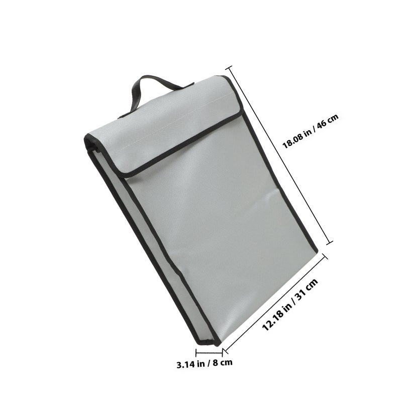 Fire Resistant Document Bag Bag Storage Guard Pouch Money Cash Holder - Image 2