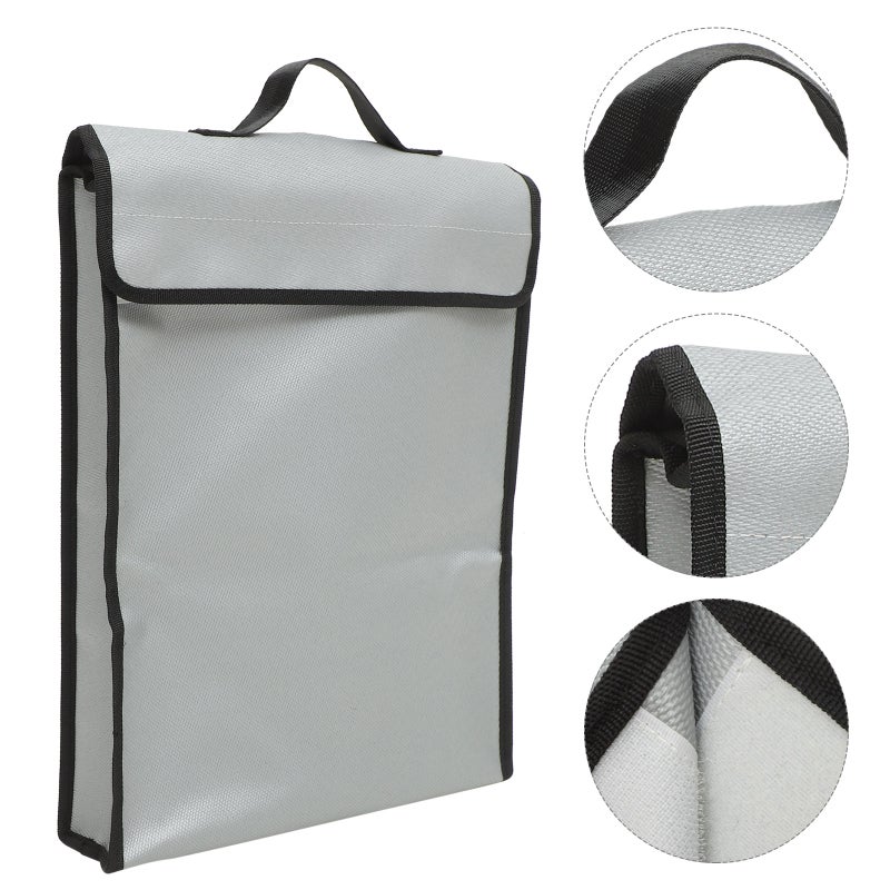 Fire Resistant Document Bag Bag Storage Guard Pouch Money Cash Holder - Image 3