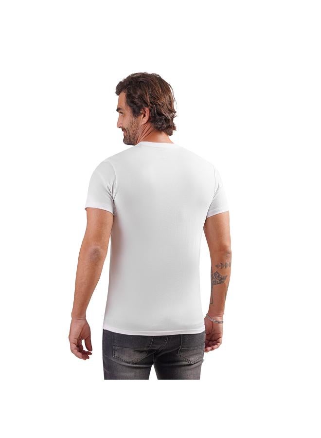 Coup Men Graphic Print Baracola Slim Fit T-Shirt - White - Image 3