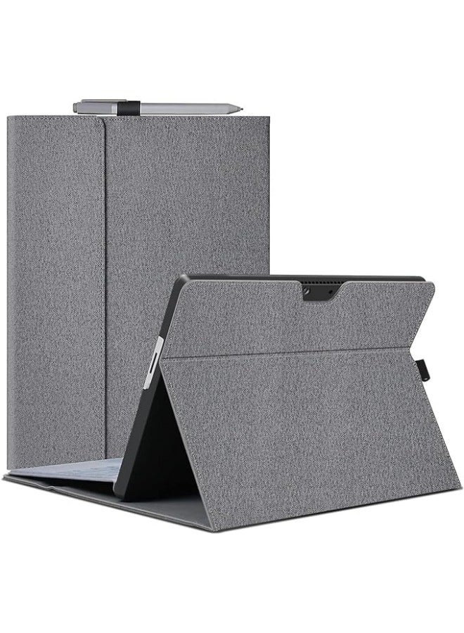 Compatible with Surface Pro 9 13 inch Case Cover Multiple Angle Viewing Folio Case with Stylus Holder - Image 1