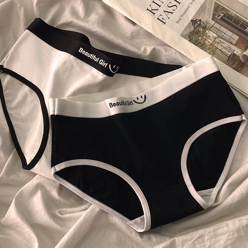 Cotton Briefs Womens Breathable Mid-Waist Panties White  - Image 4