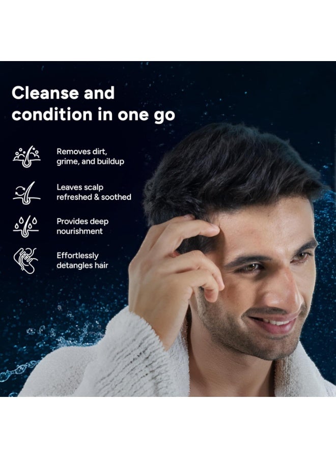 Arata Menthol Ice Burst 2-in-1 Shampoo + Conditioner with 1% Salicylic Acid | Provides Deep Nourishment to Hairs Removes Dirt, Grime & Buildup 200ml - Image 3
