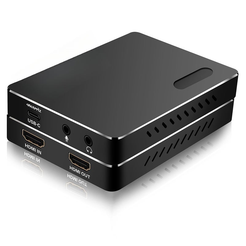 بطاقة التقاط الفيديو المتوافقة مع HDMI 4K USB 3.2 4K60Hz بدور تأخير منخفض، قابلة للالتقاط والاستخدام، جهاز تسجيل وتدفق ألواني بدخول/مخراج 4Kp60 - Image 1