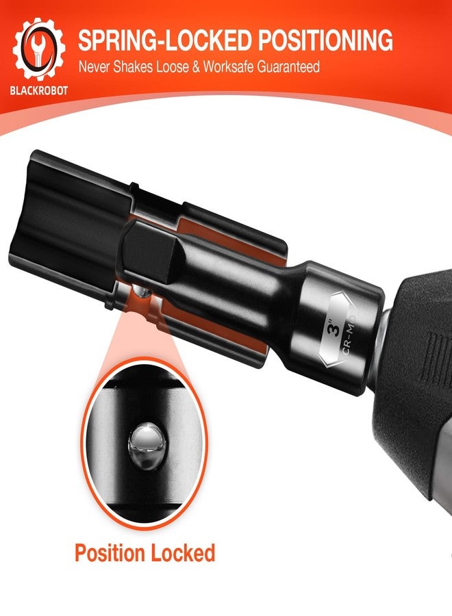 BLACKROBOT 1/2" Drive 21mm x 22mm Impact Lug Nut Socket, Thin Wall Socket Set, CR-MO, 6-Point, Electroplated Surface for Auto Repair - Image 5