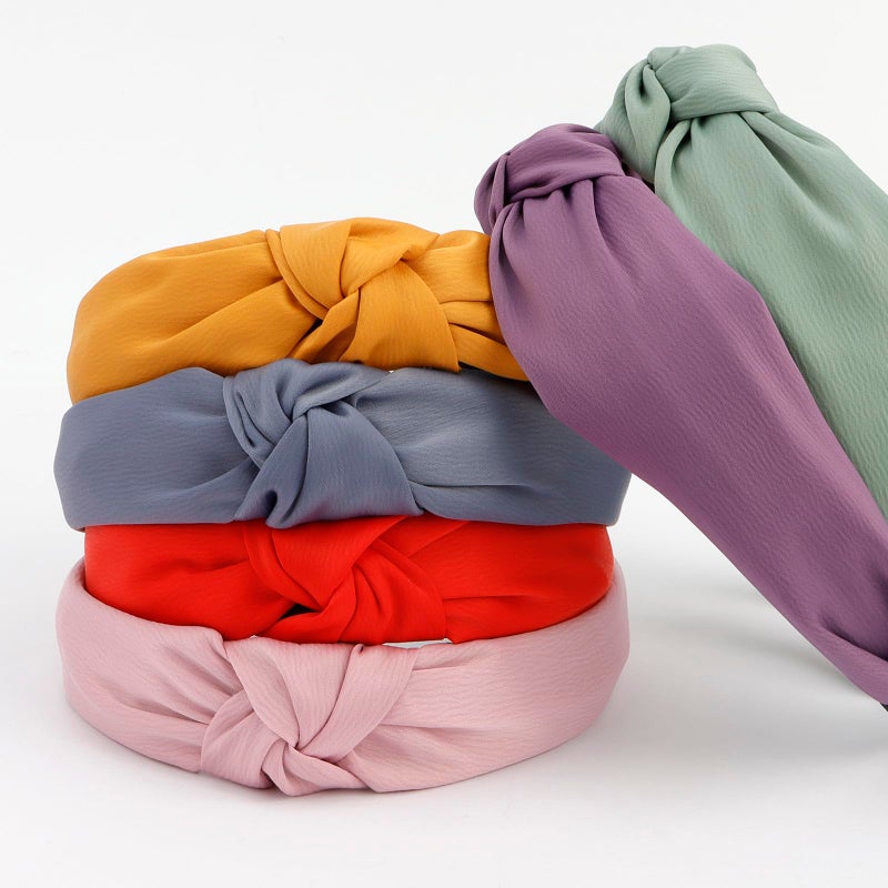 Velscrun حزمة 12 من أربطة الرأس الساتان للنساء غير قابلة للانزلاق عريضة مربوطة باللونين الأسود والأبيض أربطة رأس لطيفة بأسلوب بوهيمي أربطة رأس حريرية إكسسوارات شعر هدايا للنساء والأخوات والفتيات - Image 5