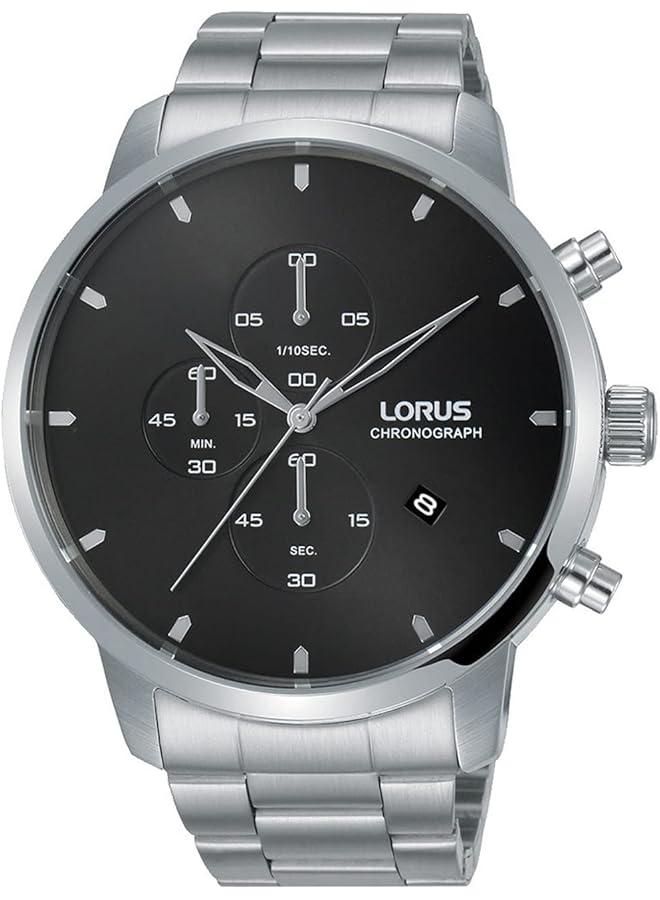 لوراس ساعة كوارتز تناظرية كلاسيكية للرجال بسوار من الفولاذ المقاوم للصدأ Rm357Ex9