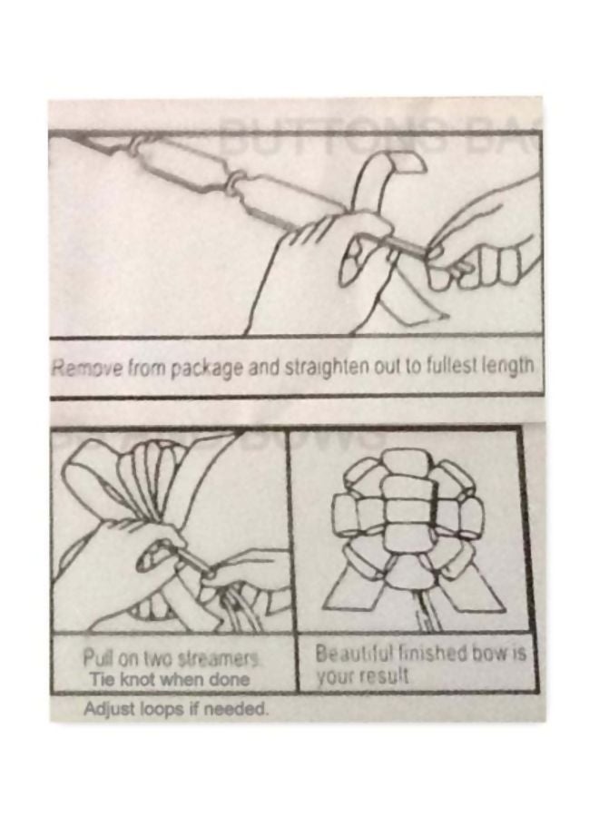 NIBEMINENT 10-Piece Gift Wrapping Bow Set White - Image 2