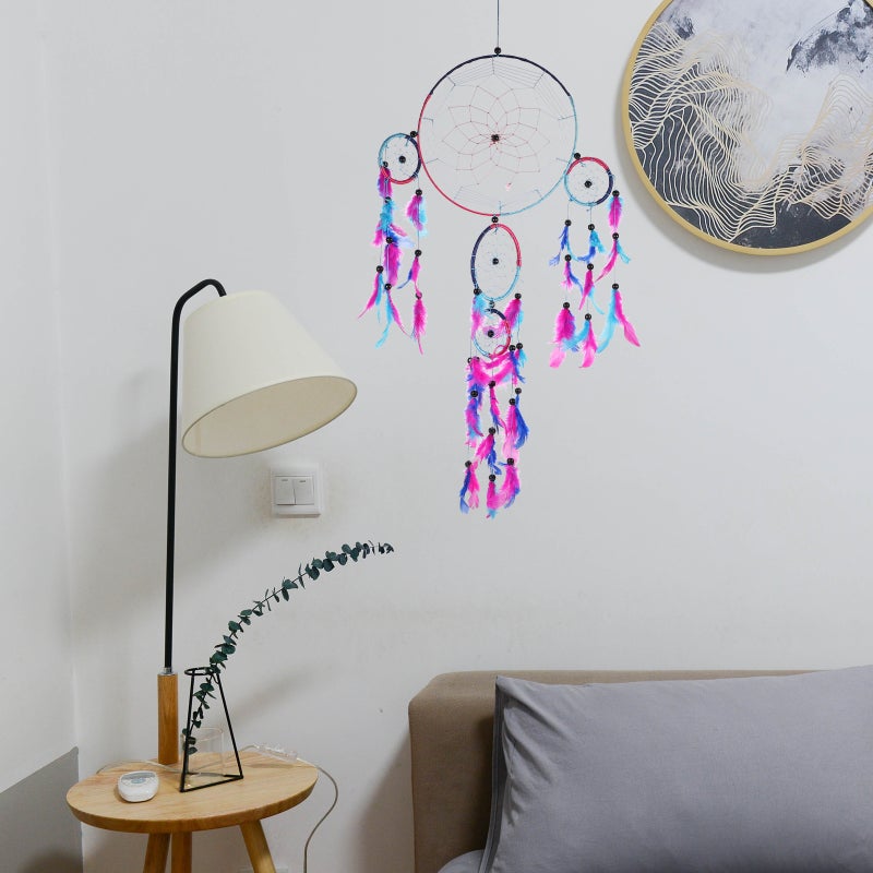 Plume Wall Hanging Dreamcatcher Ornament - Image 1