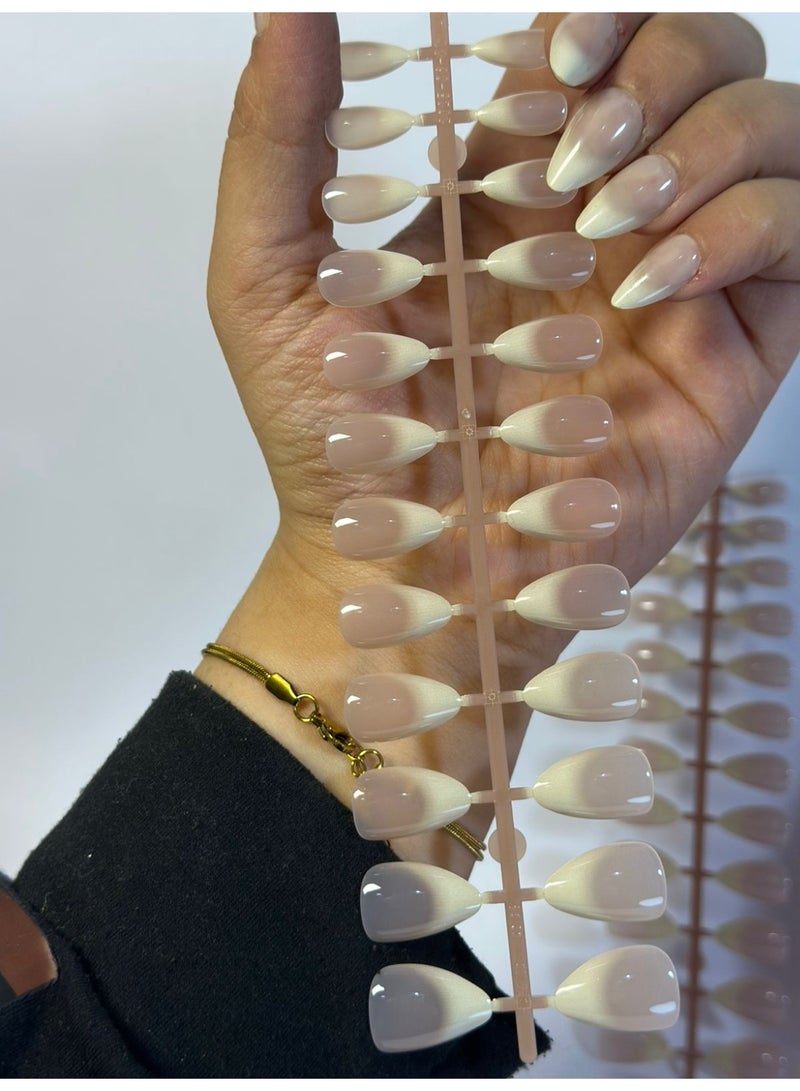 أطراف أظافر صناعية احترافية - 12 زوجًا - وصلات أنيقة لفن تزيين الأظافر - سهلة التركيب وتناسب جميع المقاسات - للاستخدام المنزلي أو في الصالونات - Image 1