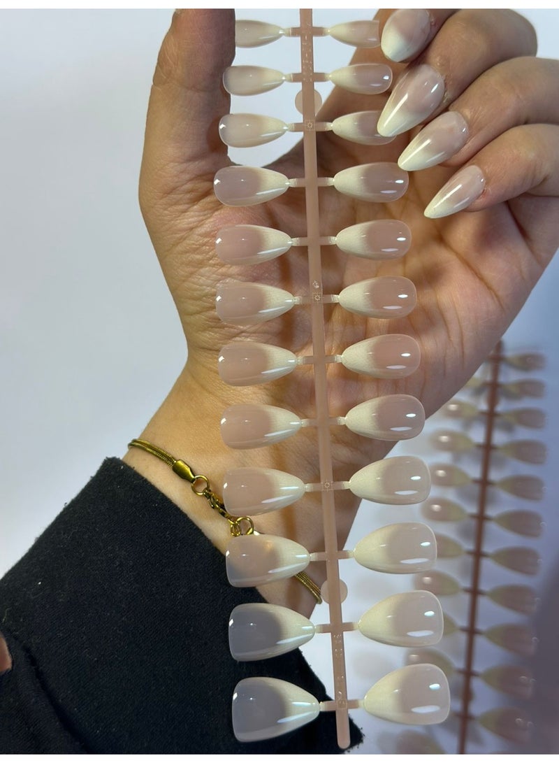 أطراف أظافر صناعية احترافية - 12 زوجًا - وصلات أنيقة لفن تزيين الأظافر - سهلة التركيب وتناسب جميع المقاسات - للاستخدام المنزلي أو في الصالونات - Image 4