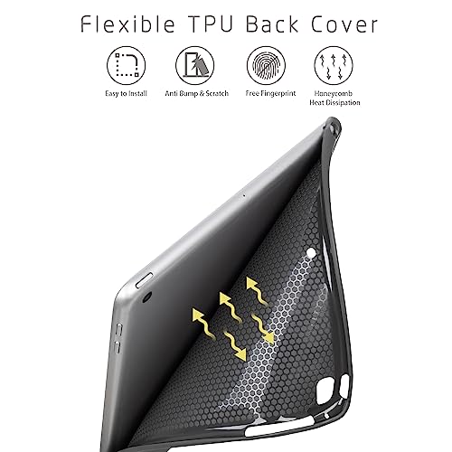 Lokigo Case for iPad 6th/5th Generation 9.7 Inch (2018/2017), iPad Air 2/Air 1 Case for Boys Girls, 9.7 Inch iPadCase Fit for 6th Gen Cover Adjustable Viewing Angles Auto Wake/Sleep, Colord Cats - Image 3