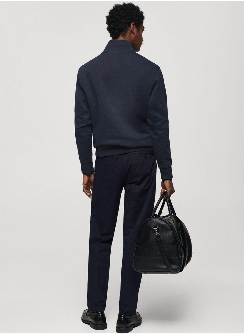 Mango Man - Zip Detail Sweatshirt - Image 1