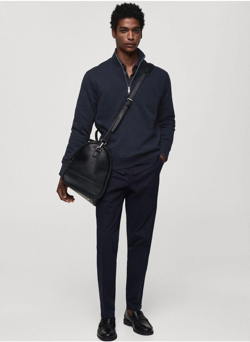 Mango Man - Zip Detail Sweatshirt - Image 1