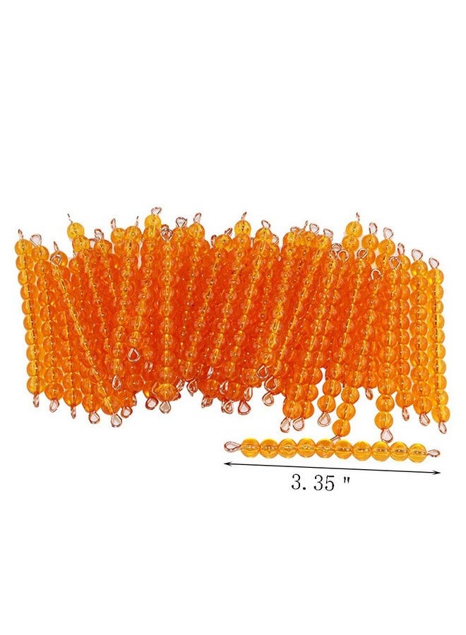 Kghios Montessori 45 Golden Bead Bars of Ten Montessori Math Beads Toys Materials for Toddlers Kids Mathematics Teaching Materials Preschool Education Toys - Image 2