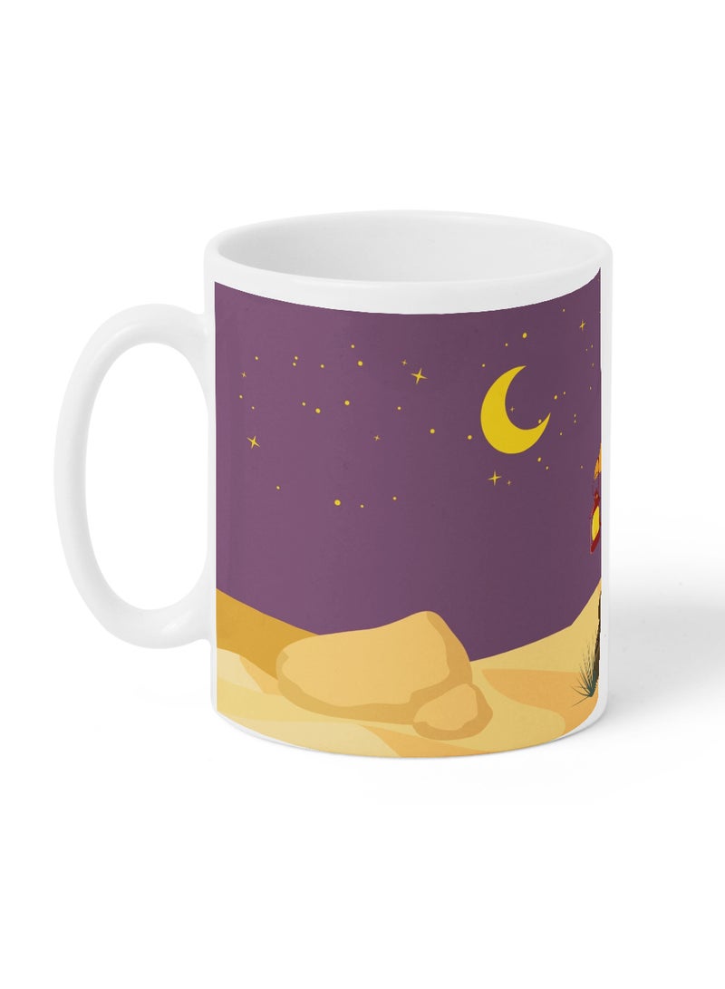 لوحة كوب ١١ أونصة من السيراميك بتصميم هلال رمضان - Image 4