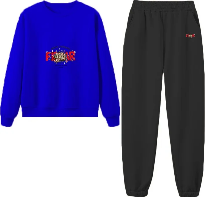 دوغ فش Tracksuit Oversize Break Printed Tracksuit Navy Blue