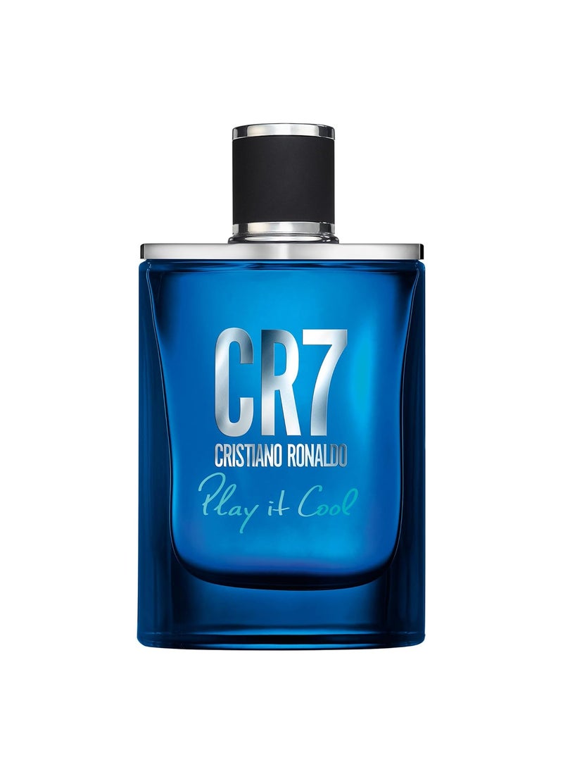 Cristiano Ronaldo - Cristiano Ronaldo  CR7 Play It Cool  Mens Eau de Toilette Spray  Fresh Spicy  Aromatic Fragrance With Notes of Bergamot Cardamom  Amber  17oz - Image 1
