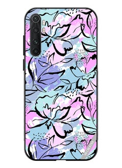 Protective Case Cover For Xiaomi Mi Note 10 Lite Abstract Flowers Print Design Multicolour