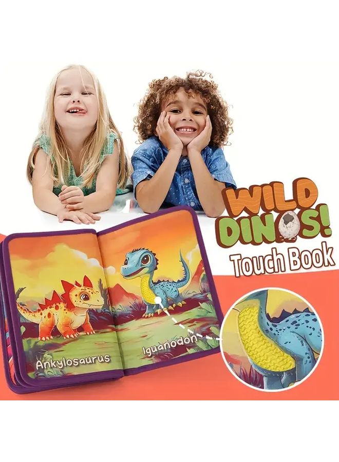Interactive Animal Touch Book Durable Polyester Textured Pages Sensory Toy - Image 3