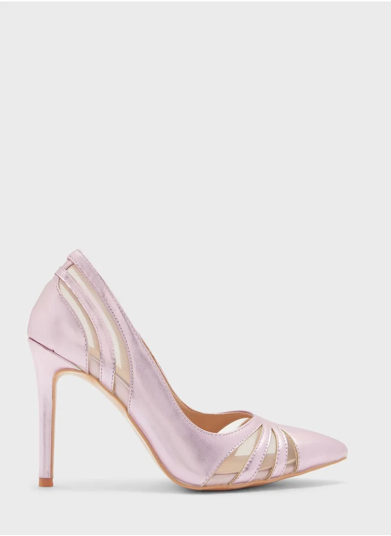 Khizana Cutout Detail Pointed Pump