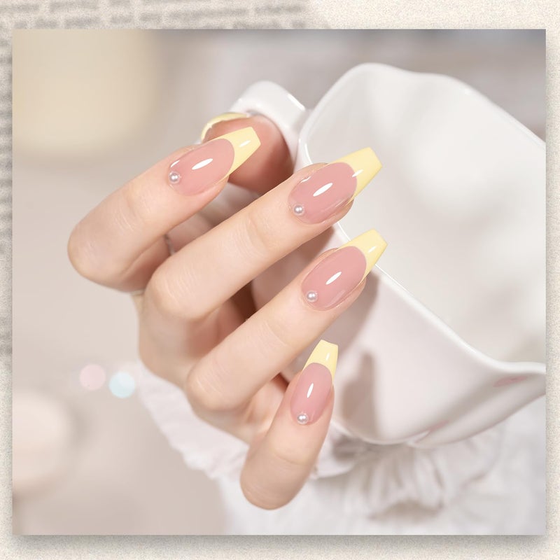 GAOY Pastel Yellow Gel Nail Polish, 16ml Soak Off Gel Polish, UV Light Cure for Nail Art DIY Manicure at Home, 1997 Pastel Yellow - Image 3