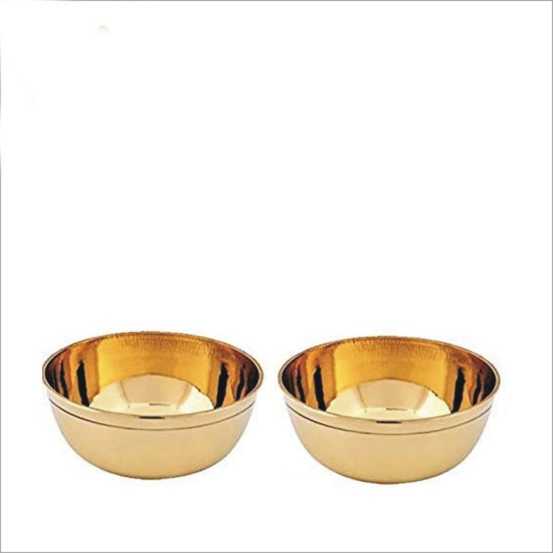 ROLIMOLI Brass Puja Katori Traditional Gold Finish Decorative Bowl for Religious Rituals Home Temple Pooja Offering Container (Gold) - Image 4