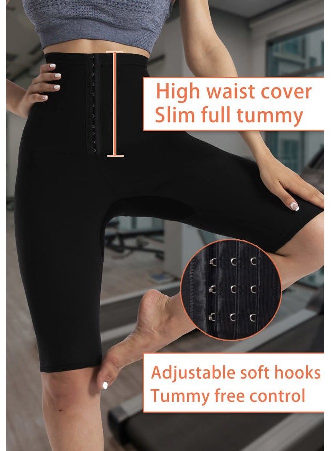 QZSH Sauna Pants Women Sweat Capris Slimming Leggings,Mesh Crotch,High Waist Workout Body Shaper Suits - Image 5