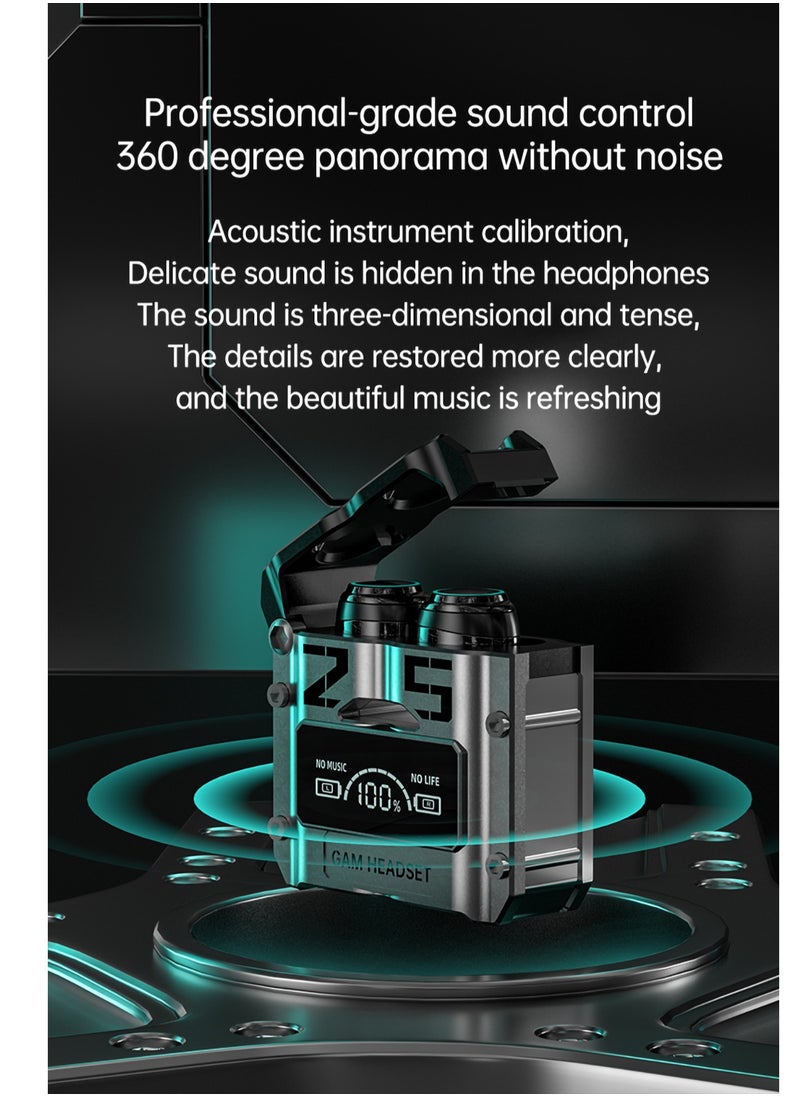 Concretization - In Ear Bluetooth Earbuds,In-ear Earphones, Wireless Bluetooth 5.3,180Hour Battery Life, 3 Hours of Music Playback on a 15-Minute Charge, Compact and Comfortable, IP7 Dust and Splash-Resistance - Silver - Image 1