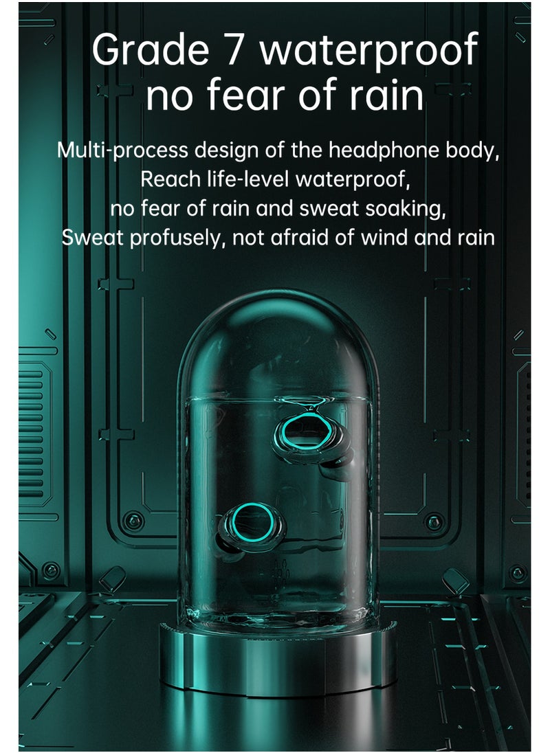 Concretization - In Ear Bluetooth Earbuds,In-ear Earphones, Wireless Bluetooth 5.3,180Hour Battery Life, 3 Hours of Music Playback on a 15-Minute Charge, Compact and Comfortable, IP7 Dust and Splash-Resistance - Silver - Image 1