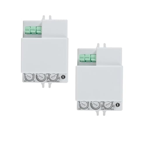 SENSILUX Microwave Motion Sensor Switch 180/360 Degree Radar Sensor, Adjustable Distance & Delay, Auto On Off Light Controller for LED Lights, Energy Saving Occupancy Sensor for Home Office - Image 1