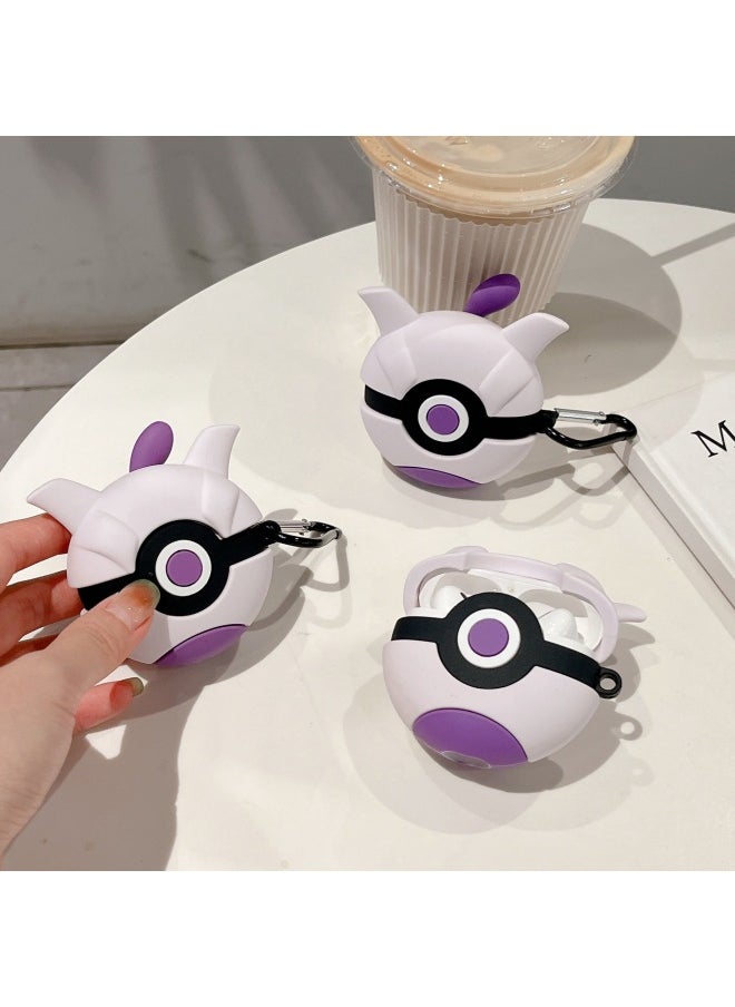 Generic - Baokemeng Super Dream Elf Ball AirPods Pro For Apple Wireless Bluetooth Earphone Case 2/3 Generation Protective Cover Applicable-Color:Super Dream Elf Ball + Climbing Buckle-Applicable Model:Universal For Airpods Pro/pro2 - Image 1