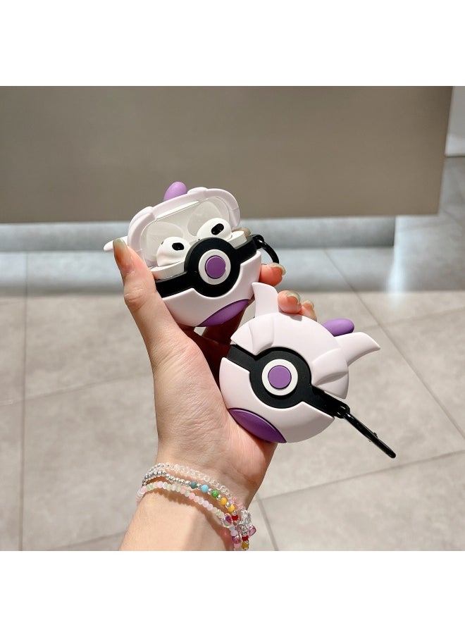 Generic - Baokemeng Super Dream Elf Ball AirPods Pro For Apple Wireless Bluetooth Earphone Case 2/3 Generation Protective Cover Applicable-Color:Super Dream Elf Ball + Climbing Buckle-Applicable Model:Universal For Airpods Pro/pro2 - Image 1