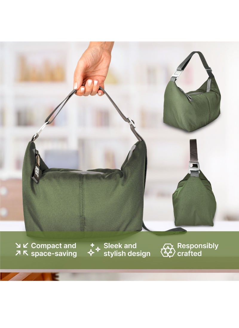 BEOLA Reusable Insulated Lunch Bag for Men and Women - 6.5L, Forest Green  - Image 2