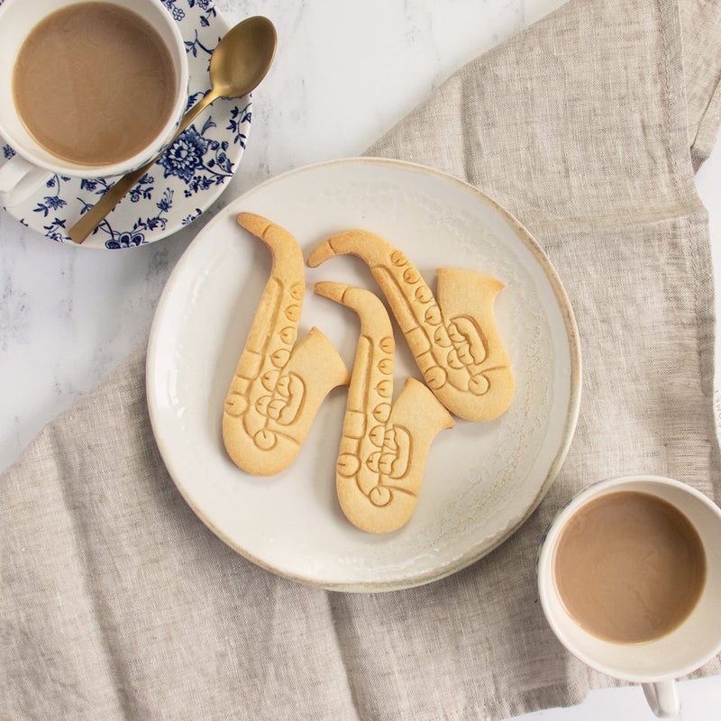 Bakerlogy قطاعة بسكويت على شكل ساكسفون 1 قطعة - بيكرلوجي - Image 3