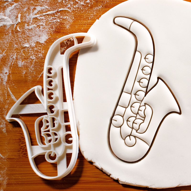 Bakerlogy قطاعة بسكويت على شكل ساكسفون 1 قطعة - بيكرلوجي - Image 1