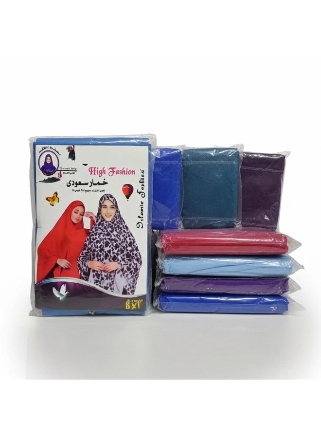Saudi Women Khimar Size 6XL Soft Fabric Loose and Comfortable for Prayer - Image 1