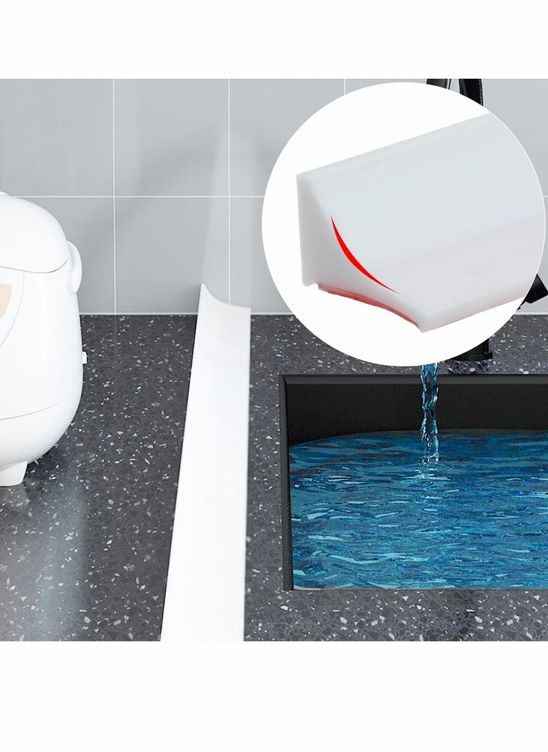 Excefore - Collapsible Shower Water Dam, Threshold Stopper Barrier, and Retention System and Keeps Inside Threshold Dry Wet Separation Suitable for Bathroom Kitchen (78Inch) - Image 1