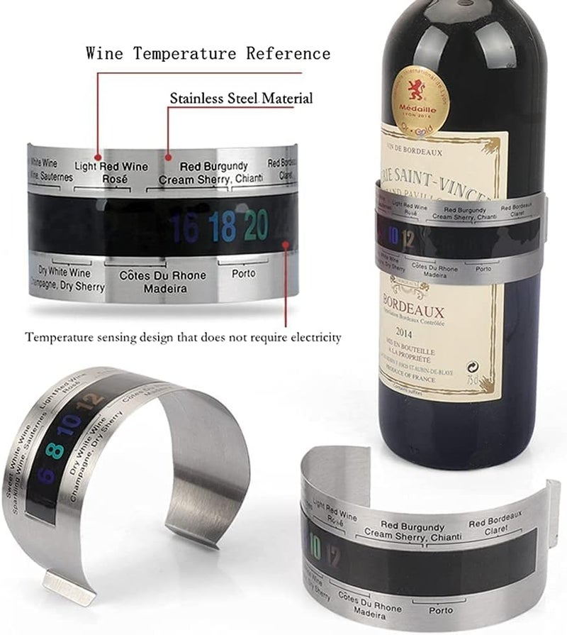 Luckam طقم فتاحة زجاجات النبيذ نوع الأرنب مع سدادات النبيذ، حلقة تنقيط، قاطع رقائق وفتاحة زجاجات إضافية، طقم فتاحة زجاجات نبيذ فاخر شامل في علبة هدايا خشبية أنيقة من الكرز - Image 5