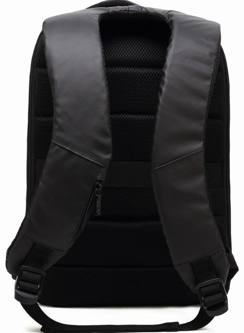 داتا زون شنطة لابتوب مقاس 15.6 بوصة لون أزرق مضادة للسرقة حقيبة ظهر عصرية ومريحة مع منفذ شحن USB مثالية للاستخدام اليومي والتنقل - Image 3