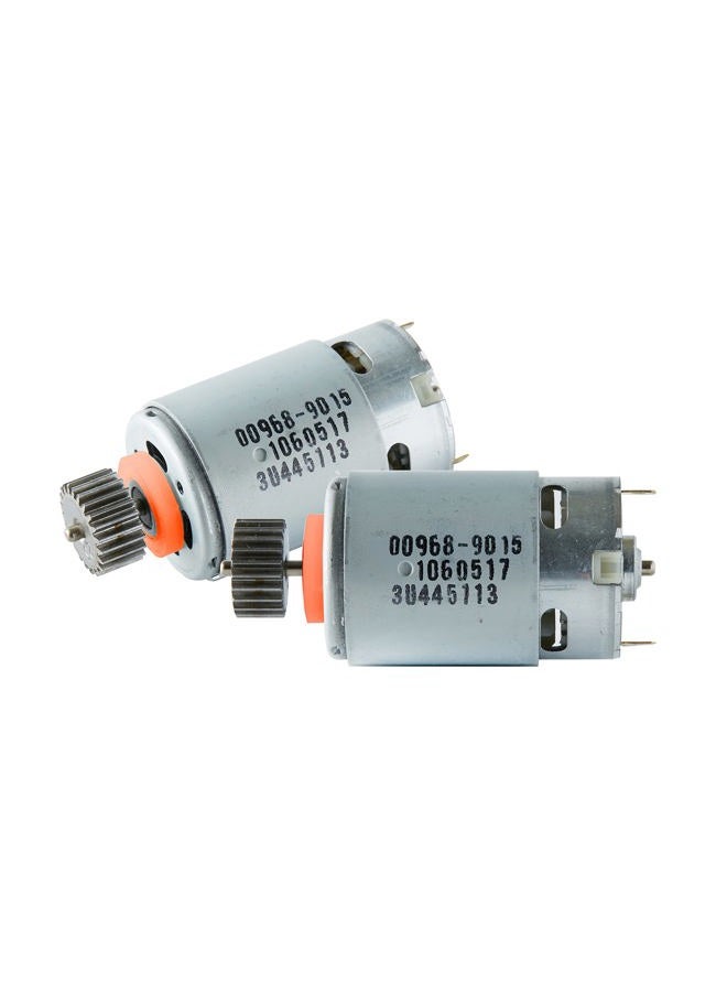JONATURE Pair of 12 Volt # 7R Motor Pinion (23T) for Fisher Price Power Wheels Children Ride On Car, 12V Replacement Gearbox Motor Orange - Image 1
