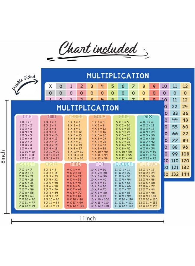 سكريبل دو لوح ضرب طويل قابل للمسح من سكريبليدو، مقاس 9×12 بوصة، لوح أبيض مزدوج الجوانب، مع خاصية ضرب 2×1 و2×2، مناسب للمنزل والمدرسة والفصول الدراسية والأطفال والطلاب، أدوات رياضية، لوح لاب توب - Image 3