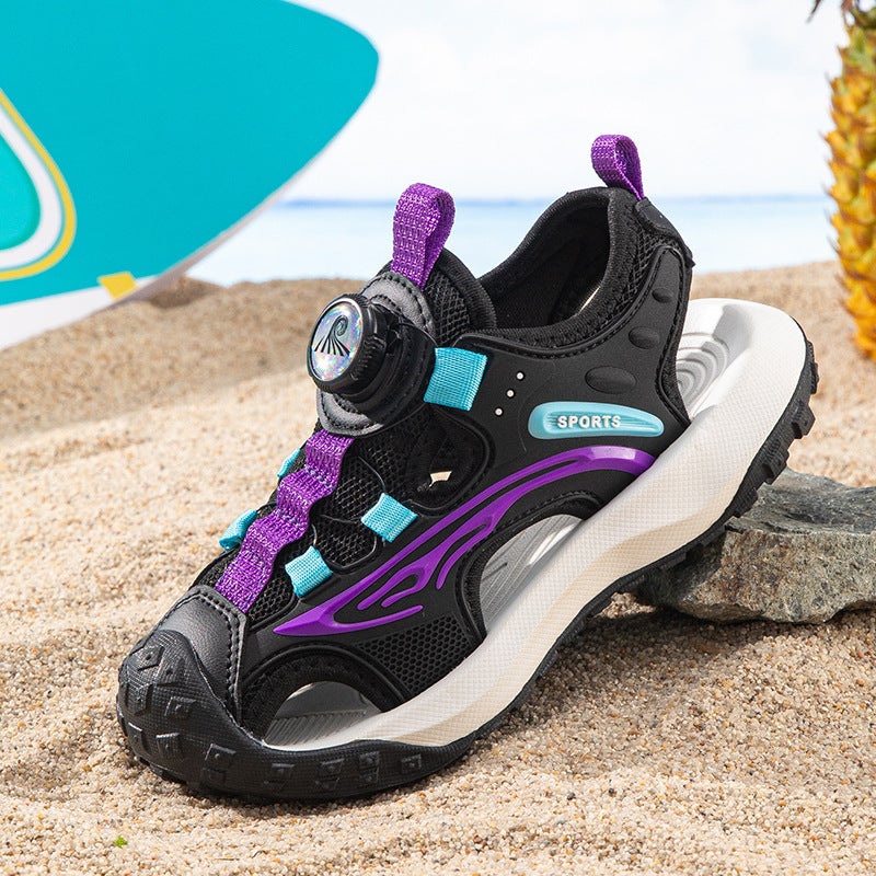 Children'S Sports Sandals Boys Closed-Toe Sandals Summer Big Kids Beach Shoes Boys Frame Shoes Trendy - Image 1