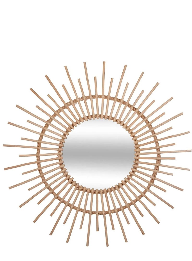 لوفت ريبيكا، مرآة، دائرية، D76XP2CMS، زجاج، راتان-158229 تصلح لجميع ديكورات منزلك - Image 3