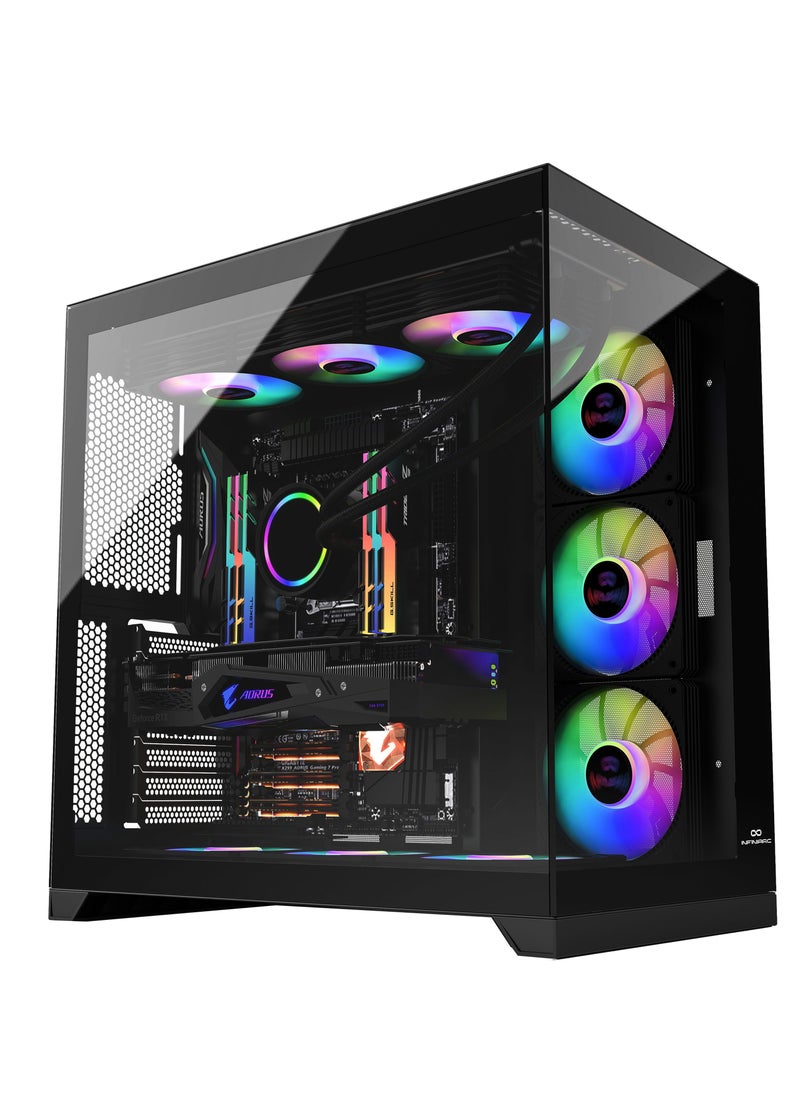 انفني ارك - تجميعة بي سي قيمنق كيوب - كرت شاشة نفيديا 16GB RTX 4060 TI - معالج انتل I7 الجيل 12 - DDR5 - Image 1