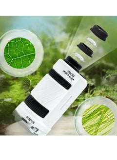 AROAQ Kids Microscope. Handheld Portable Pocket Microscope, Educational Biological Mini Microscope With Led Light, Durable Easy To Carry Science Stem Toy For Students, Children, (Green)  - Image 4